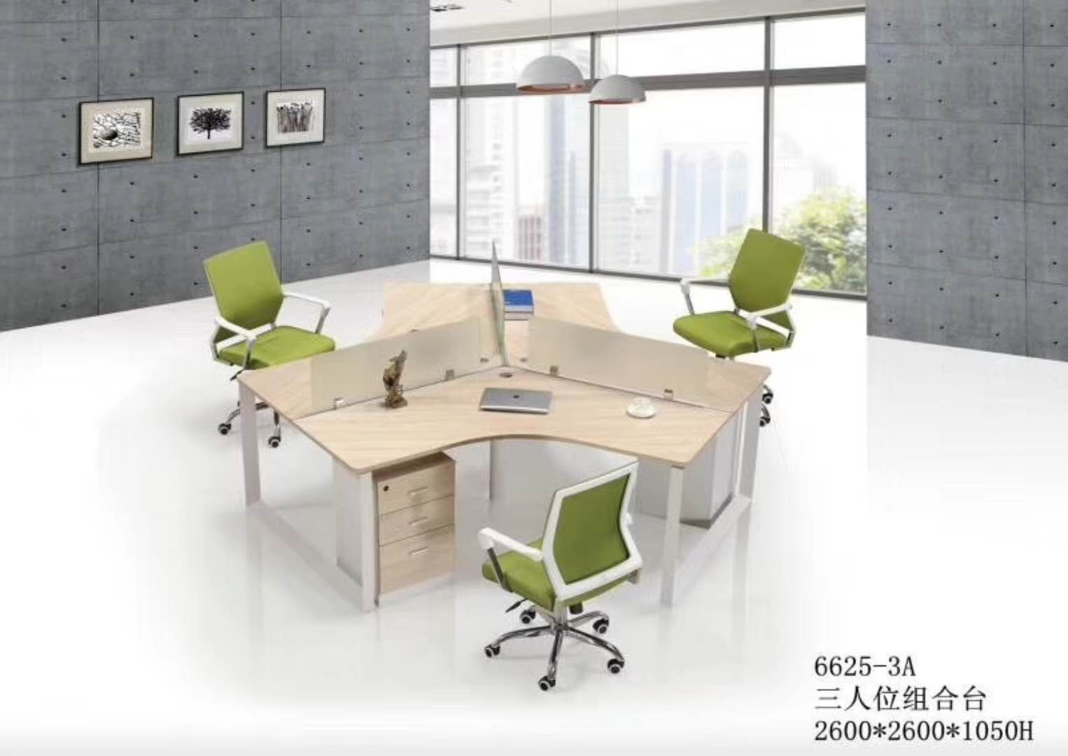 三人位屏風辦公桌 三人位屏風辦公桌
