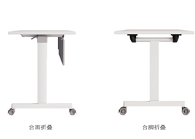 白色折疊培訓桌椅