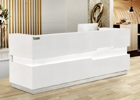 含燈帶烤漆前臺